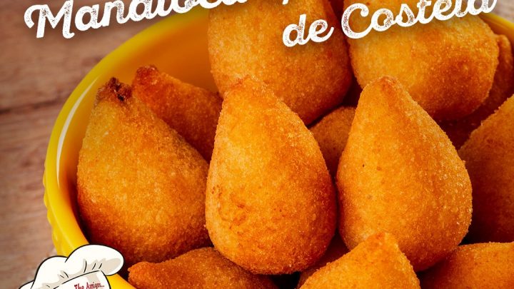 VAI UMA DELICIOSA COXINHA DE MANDIOCA COM RECHEIO DE COSTELA?