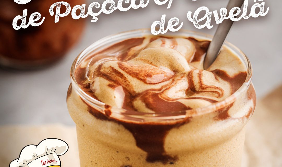 JÁ EXPERIMENTOU ESSA DELÍCIA?! SORVETE DE PAÇOCA COM CREME DE AVELÃ