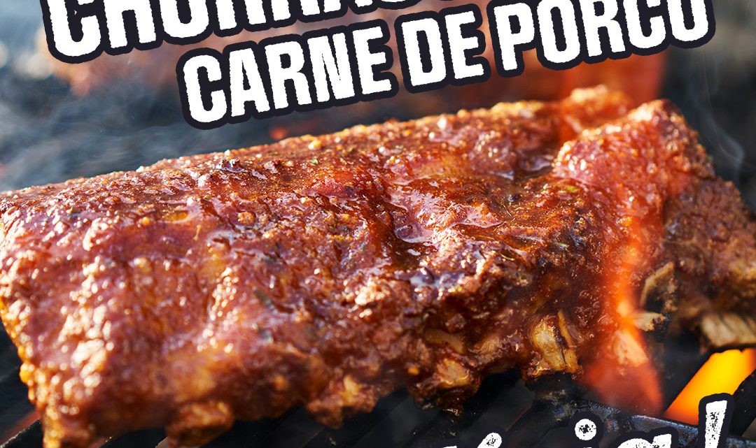 Churrasco + Carne de Porco. Delícia!