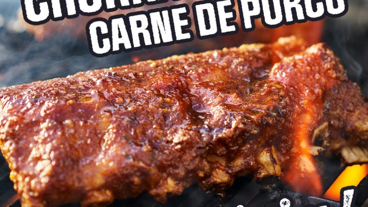 Churrasco + Carne de Porco. Delícia!