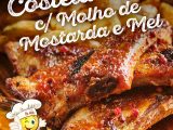RECEITA DE COSTELA COM MOLHO DE MOSTARDE E MEL!
