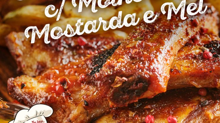 RECEITA DE COSTELA COM MOLHO DE MOSTARDE E MEL!