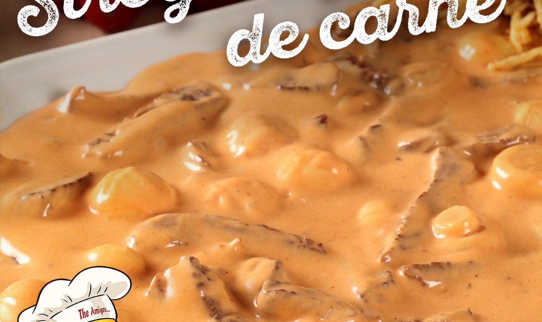 RECEITA DE STROGONOFF DE CARNE!