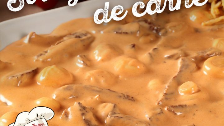 RECEITA DE STROGONOFF DE CARNE!