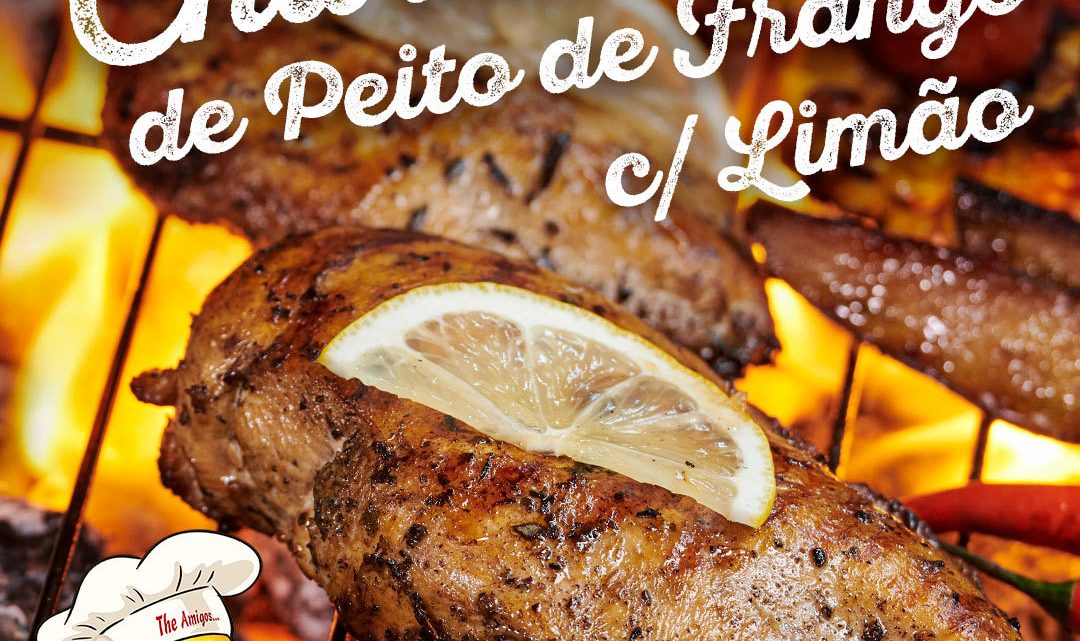 RECEITA DE CHURRASCO DE PEITO DE FRANGO COM LIMÃO