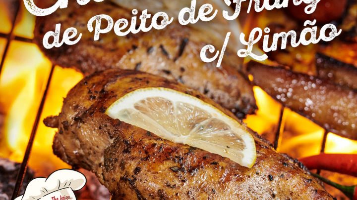 RECEITA DE CHURRASCO DE PEITO DE FRANGO COM LIMÃO