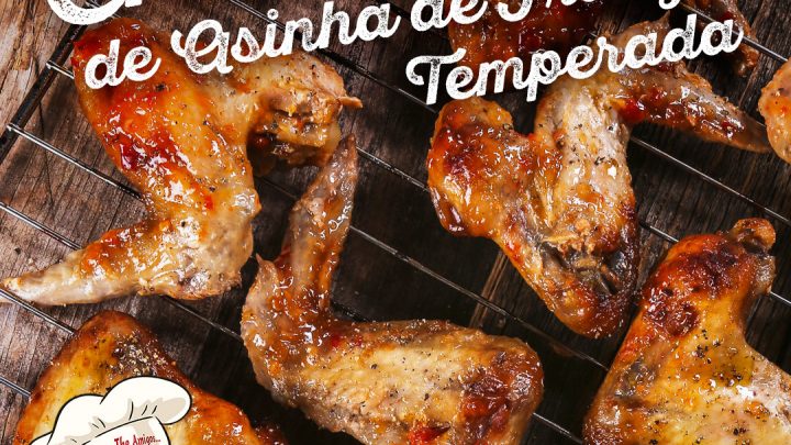 RECEITA DE CHURRASCO DE ASINHA DE FRANGO TEMPERADA